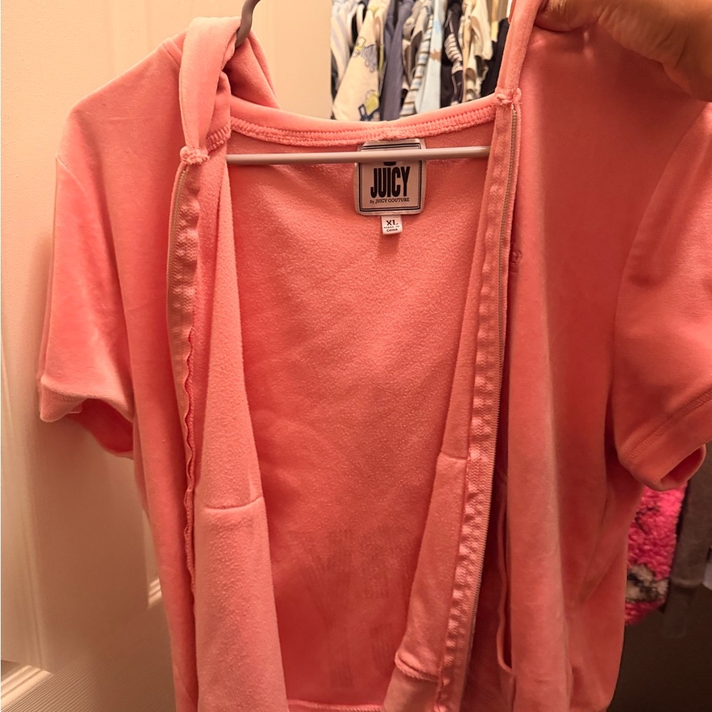 Juicy Couture Coral Velour Jacket